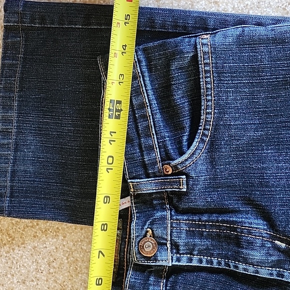 David Kahn Lauren Dark Wash Straight Leg Size 4 - Picture 7 of 14